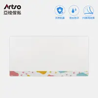 在飛比找蝦皮商城優惠-Artso 亞梭 抗菌耐磨桌墊70x39cm-貓掌足跡/淨白