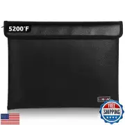 Fireproof Document Bag - with 5200°F Heat Insulated, Waterproof Fireproof Bag