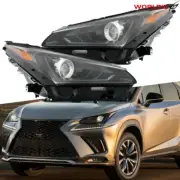 For 2018-2021 Lexus NX200t NX300 NX300h LED Headlight Black no AFS Right+Left (for: Lexus)