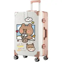 在飛比找樂天市場購物網優惠-免運 行李箱 密碼箱 29吋大容量鋁框箱 防刮箱 子母旅行箱