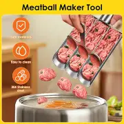 Meatball Maker Tool Stainless Steel Meatball Maker Creative Meatball Scoop xiItY