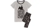 Peaky Blinders Womens/Ladies Long Pyjama Set (Black/Grey) - UTNS6572