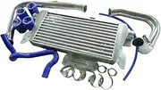 96-01 Compatible For PASSAT / A4 B5 1.8T ALUMINUM INTERCOOLER + BOLT ON PIPING KIT+COUPLER