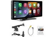 Portable Wireless Apple Carplay and Android Auto Radio, 9.3 Inch HD Car Stereo Bluetooth Touch Screen with FM/AUX/TF/USB Mirror Link/Car MP5 Player