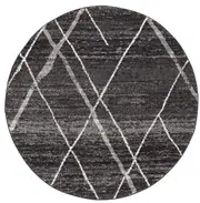 Oasis 452 Charcoal Round by Rug Culture-200X200CM - ROUND