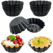 14PCS Egg Tart Molds Non Stick Mini Tart Pans 2.6-Inch Fluted Mini Pie Pans f...