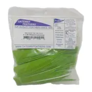 100pk Gateway Feathers 4" Left Wing: Shield Chartreuse Green 400LSSCH-100