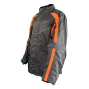 Gryphon Black/Orange Octane Waterproof Motorcycle Rain Jacket Adult Sizes