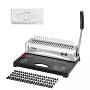Binding Machine Comb Binding Machine 21 Holes 100 PCS Binding Spines