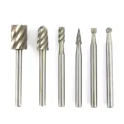 3Set 6Pcs 1/8 Inch Shank Milling Rotary File Burrs Bit Set Woodworking Carving Tools