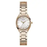 Guess Dress Charlotte Dress Rose Gold-Tone Crystal Bezel Women's Watch GW0767L3