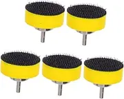 Alipis 5pcs Grinding Disc Sander Polish Pneumatic Sander Disc Handheld Sandpaper Holder Sanding Polishing Pads Sand Pads Metal Grinding Tool Grinder Attachment Plastic Yellow