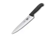 Victorinox Cooks Carving 25cm Knife Wavy Edge Fibrox | Black