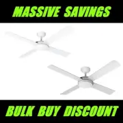 MARTEC Quantum 52" 1220mm DC Ceiling Fan With Remote Light White