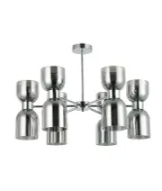 Clessidra 12 Round Base Pendant Light Smokey Black