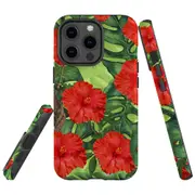 For Apple iPhone 13 Pro Max Case, Armour Back Cover, Plant Garden