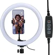 12" Ring Light,Large LED Selfie Ring Light for Phones or Cameras with 3 Light Modes & 10 Brightness Levels, Mobile, Video, Vlogging, Live Stream, Content Creation, Makeup, Work from Home