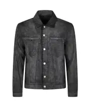 button-down jacket IT52,IT50,IT48 BLACK