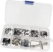 Generic 252Pcs RC Car Hardware Fastener Upgrade RC Crawler Screw Tool Kit M1.4 Screws
