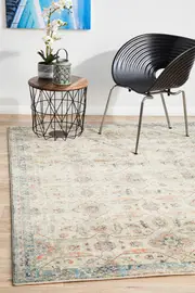 Rug Culture Bone Multi Soft Vintage Look Rug