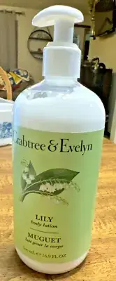 Crabtree & Evelyn Scented Body Lotion LILY 16.9 oz with Pump