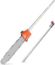 Gabasinover Pole saw Attachment for Attachment Capable String Trimmers, Polesaws, and Powerheads fits for Hus 128LD, dewalt, and other most bland model Powerheads (Sliver）