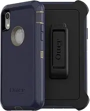 OTTERBOX Defender Series SCREENLESS Edition Case for iPhone Xr - Frustration FRĒe Packaging - Dark Lake (Chinchilla/Dress Blues)