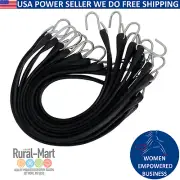 100PK Heavy Duty Rubber Tarp Straps 21" – Natural Rubber Bungee Tie Down Cords