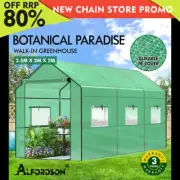 ALFORDSON Greenhouse Gabled Shed Walk in Tunnel Plant Garden Storage 3.5x2x2M