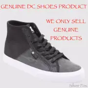 DC SHOES MANUAL HIGH TOP BLACK WASH SKATE SHOES SNEAKERS RUNNERS NEW WITH TAGS
