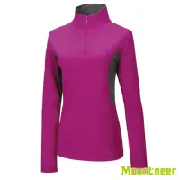 在飛比找momo購物網優惠-【Mountneer山林】女 透氣排汗長袖上衣-亮紫 31P