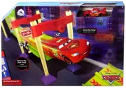 Disney Store Cars 3 Neon Race Glow Track Set Lightning Mcqueen Car