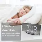 - Intelligent Curved Silent Alarm Clock Multi-function Bedroom Decoration (White