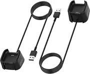 2Pack Charger for Fitbit Versa 2, tunghey Replacement Charging Cable Dock with 1m USB Cord for Fitbit Versa 2 Smart Watch
