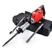 Baumr-AG 2200W Pro-Grade Electric Demolition Jackhammer, with 3 Bonus Chisels, C