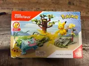 Mega Construx Pokemon Pikachu Vs. Bulbasaur DYF11 NEW DAMAGED BOX