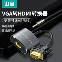 在飛比找樂天市場購物網優惠-VGA公轉HDMI母轉換器帶音頻高清轉接頭電腦筆記本顯示器投