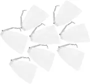 WOFASHPURET Face Cleaning Foaming Net 8pcs Exfoliating Mesh Soap Bag Pouch Soap Net Pouch Drawstring Closure for Easy Use
