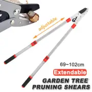 Heavy Duty Telescopic Loppers Long Handle Garden Tree Cutter Pruner Durable Tool