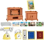 1 Set of Doll House Miniature Furniture Plastic Material 1:12 Scale for Decor and Play