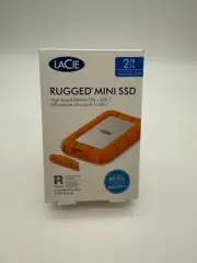 LaCie Rugged Mini SSD 2TB Solid State Drive - USB 3.2 Gen 2x2, NEW