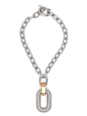 Paco Rabanne Link Pendant Necklace One size Silver/Gold