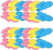 KOMBIUDA 48 Pairs Pedicure Shoes Pedicure Feet Slippers Closed Toe Sandals Clogs Hotel Slippers Throw Slippers Hotel Guest Slippers Hotels Slippers Portable Slippers Shoes Women Slide Eva
