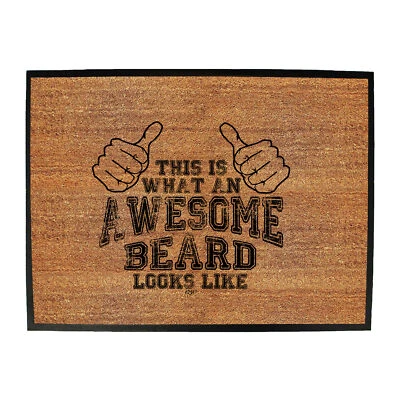 This Is What Awesome Beard Shed Bar Man Cave Novelty Funny Door Mat Doormat Gift