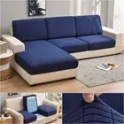 Polar Fleece Sofa Seat Cushion Cover Elastic Stretch Sofa Slipcover Protector