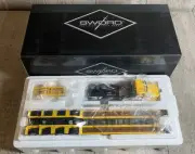 1/50 Sword Kenworth T800W Rogers 4-Axle Flip Lowboy - Yellow #SW3102-YY