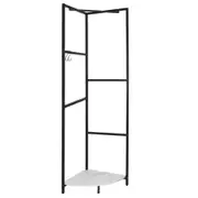 5-Rod Corner Coat Rack Freestanding Garment Tree