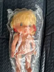 2VTG 4-1/2" Blonde Craft Dolls Pigtails Dumplin Troll Dwarf Style
