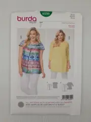 Burda Sewing Pattern 6550 Women's Blouse Pattern Size US 20-34 EUR 46-60 NEW