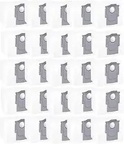 25 Pack S8+ Dust Bags for Roborock S8 Pro Ultra, S7 MaxV Ultra, S7 Max Ultra, S7 Pro Ultra, Q7T+, Q7+, Q7 Max, Q7 Max+, Q8 Max+, Q5, Q5+, Q5 Pro+ Robot Vacuum Dust Collection Bag- 3.6L Large Capacit